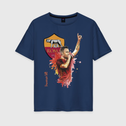 Женская футболка хлопок Oversize Francesco Totti - Roma - Italy