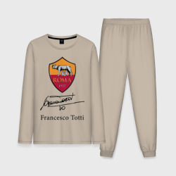 Мужская пижама с лонгсливом хлопок Francesco Totti, Roma