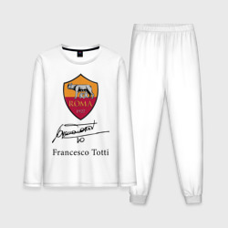 Мужская пижама с лонгсливом хлопок Francesco Totti, Roma