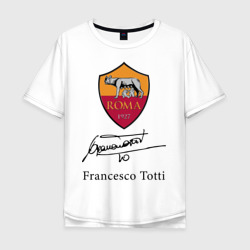 Мужская футболка хлопок Oversize Francesco Totti, Roma