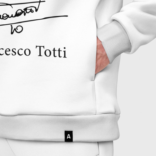 Мужской костюм oversize хлопок Francesco Totti, Roma, цвет белый - фото 6