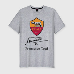 Мужская футболка хлопок Slim Francesco Totti, Roma