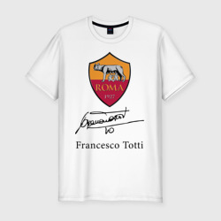 Мужская футболка хлопок Slim Francesco Totti, Roma