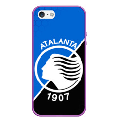 Чехол для iPhone 5/5S матовый FC Atalanta ФК Аталанта