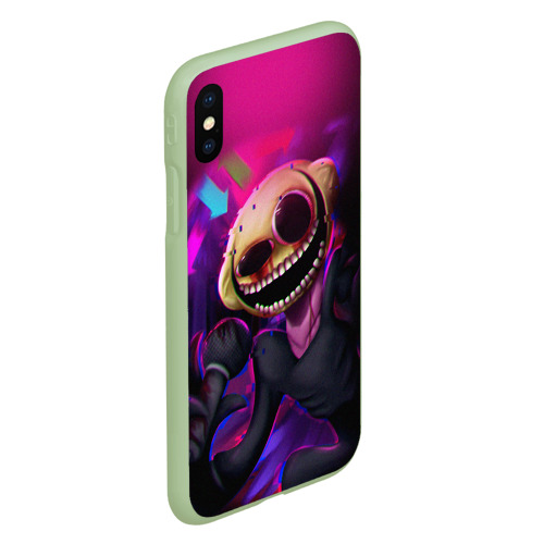 Чехол для iPhone XS Max матовый Friday Night Funkin монстр, цвет салатовый - фото 3