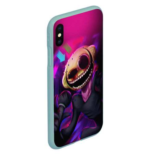 Чехол для iPhone XS Max матовый Friday Night Funkin монстр, цвет мятный - фото 3