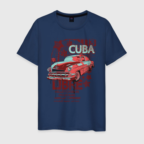 Мужская футболка хлопок Cuba Libre, цвет темно-синий