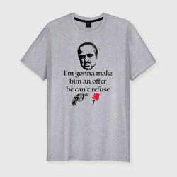 Мужская футболка хлопок Slim The Godfather, Дон Корлеоне