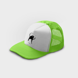 Кепка тракер с сеткой ЪУЪ съука самурайский путь мем с котом - фото 2