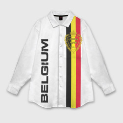 Женская рубашка oversize 3D Сборная Бельгии