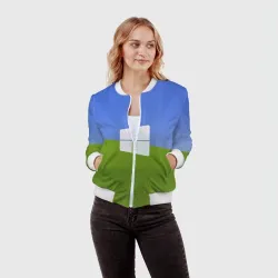 Женский бомбер 3D W10 - фото 2