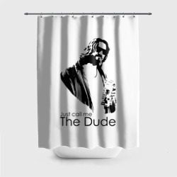 Штора 3D для ванной Just call me the Dude