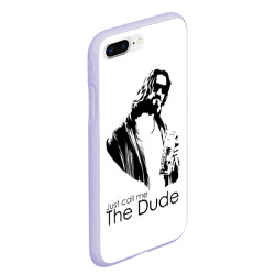 Чехол для iPhone 7Plus/8 Plus матовый Just call me the Dude - фото 2