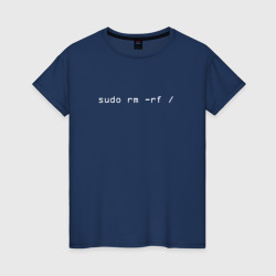 Женская футболка хлопок Sudo