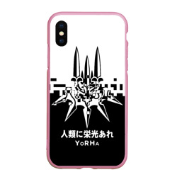 Чехол для iPhone XS Max матовый YoRHa, Nier: Automata