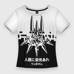 Женская футболка 3D Slim YoRHa, Nier: Automata