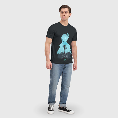 Мужская футболка 3D с принтом Venti GI, вид сбоку #3