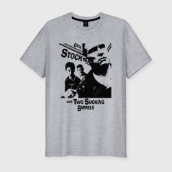 Мужская футболка хлопок Slim Карты, деньги, два ствола