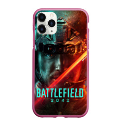 Чехол для iPhone 11 Pro матовый Battlefield 2042 Soldier face