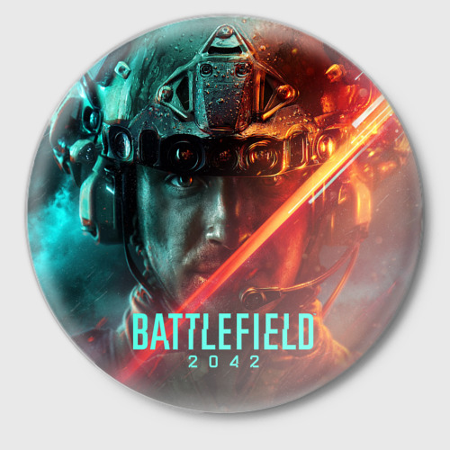 Значок Battlefield 2042 Soldier face, цвет белый