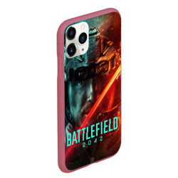 Чехол для iPhone 11 Pro Max матовый Battlefield 2042 Soldier face - фото 2