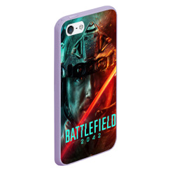 Чехол для iPhone 5/5S матовый Battlefield 2042 Soldier face - фото 2