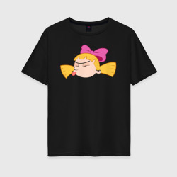 Хельга – Женская футболка хлопок Oversize с принтом купить со скидкой в -16%