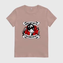 Женская футболка хлопок Рэн в очках