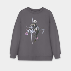 Женский свитшот oversize без начеса хлопок 2B Nier