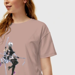 Женская футболка хлопок Oversize 2B Nier - фото 2