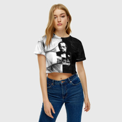 Женская футболка Crop-top 3D Крёстный отец The Godfather - фото 2