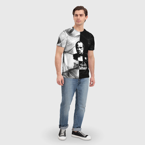Мужская футболка 3D Крёстный отец The Godfather, цвет 3D печать - фото 5