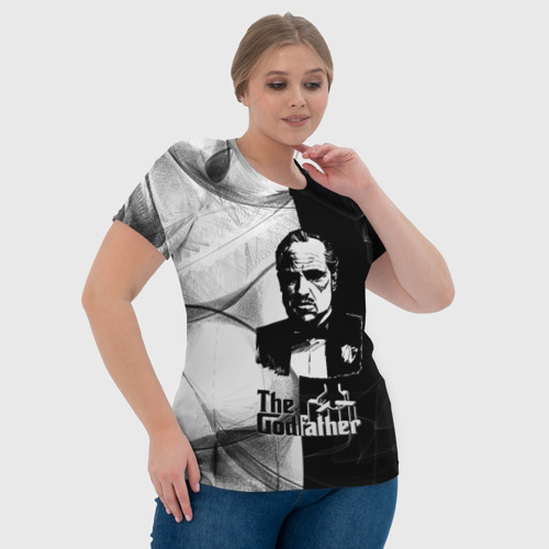 Женская футболка 3D Крёстный отец The Godfather, цвет 3D печать - фото 6