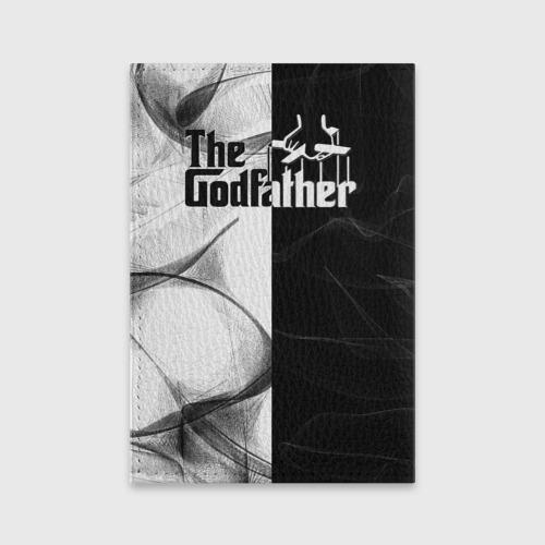 Обложка для паспорта матовая кожа Крёстный отец The Godfather, цвет черный - фото 2