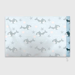 Флаг 3D Косатки киты - фото 2