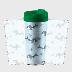 Термокружка-непроливайка Косатки киты - фото 2