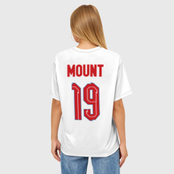 Женская футболка oversize 3D Мэйсон Маунт форма Англия - фото 2