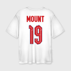 Женская футболка oversize 3D Мэйсон Маунт форма Англия