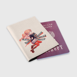 Обложка для паспорта матовая кожа Няшная Такамаки - фото 2
