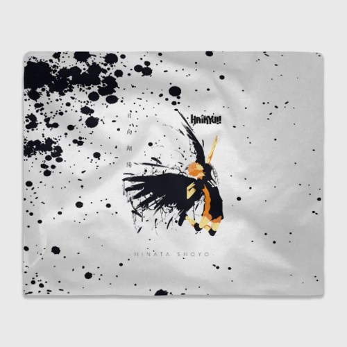 Плед 3D с принтом Шоё Хината с крыльями Haikyuu!!, вид спереди #2