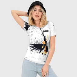 Женская футболка 3D Slim Шоё Хината с крыльями Haikyuu!! - фото 2