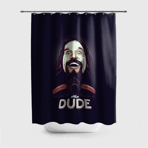 Штора 3D для ванной Большой Лебовский The Dude