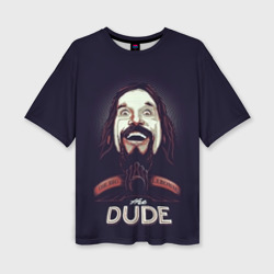 Женская футболка oversize 3D Большой Лебовский The Dude