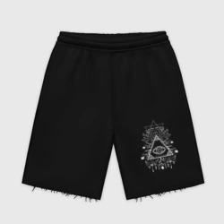 Мужские трикотажные шорты футер хлопок Глаз в треугольнике