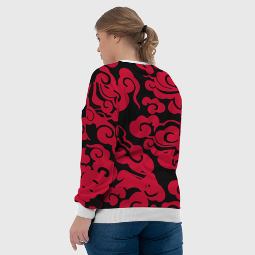 Женский свитшот 3D Красное облако, цвет 3D печать - фото 7