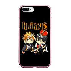 Чехол для iPhone 7Plus/8 Plus матовый Тобио Кагеяма и Шоё Хината Haikyu!!