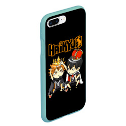 Чехол для iPhone 7Plus/8 Plus матовый Тобио Кагеяма и Шоё Хината Haikyu!! - фото 2