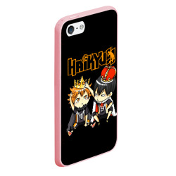 Чехол для iPhone 5/5S матовый Тобио Кагеяма и Шоё Хината Haikyu!! - фото 2