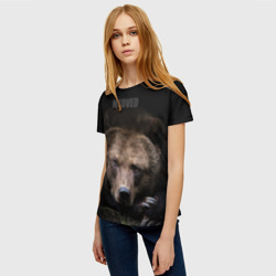 Женская футболка 3D Русский medved - фото 2