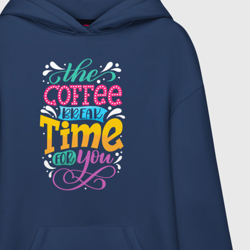 Худи SuperOversize хлопок COFFE TIME - фото 3